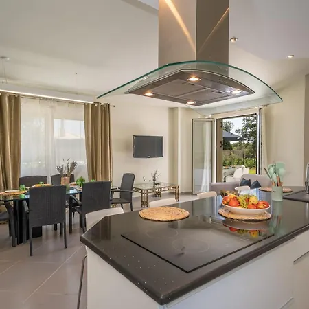 Villa Wonderful Leivathos | Azure Skies | 4 Bedrooms | Furnished Terrace With Private Pool & Hot Tub | Bbq |